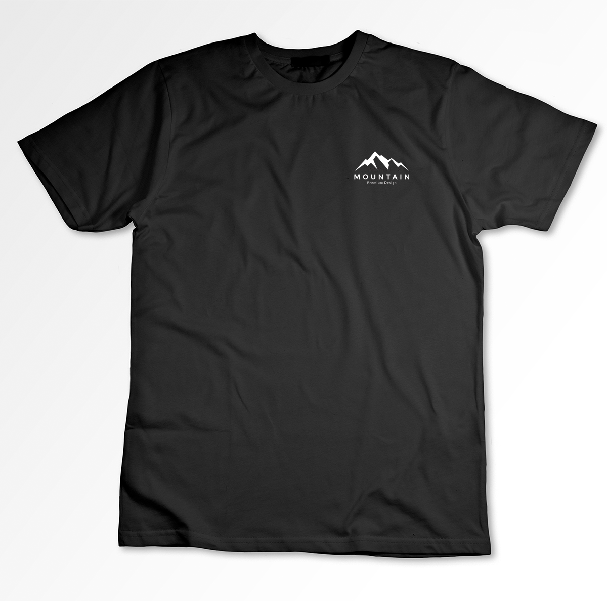Short Sleeve Round Neck Black T Shirt - Multiple Brands Available