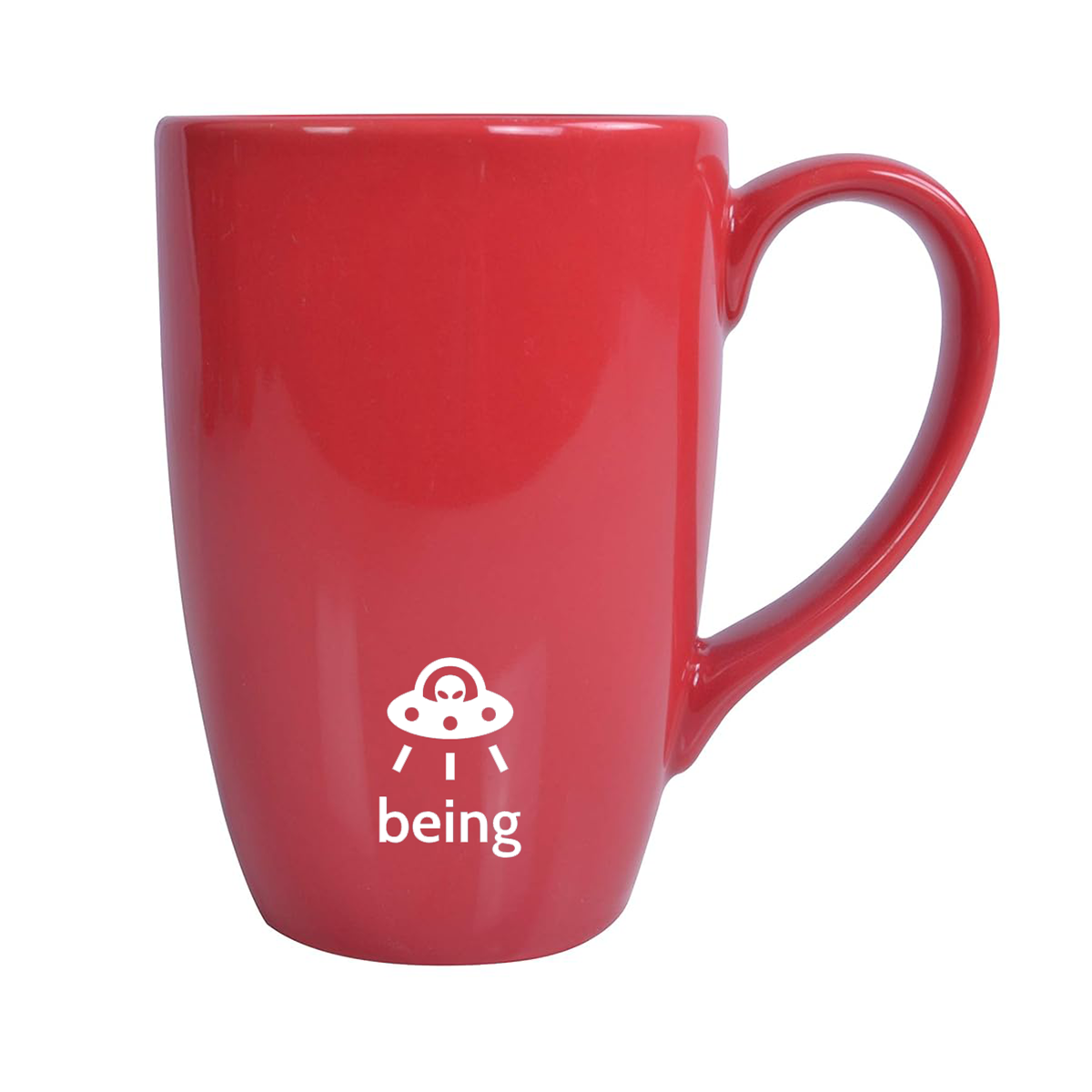 Red Conical Mug