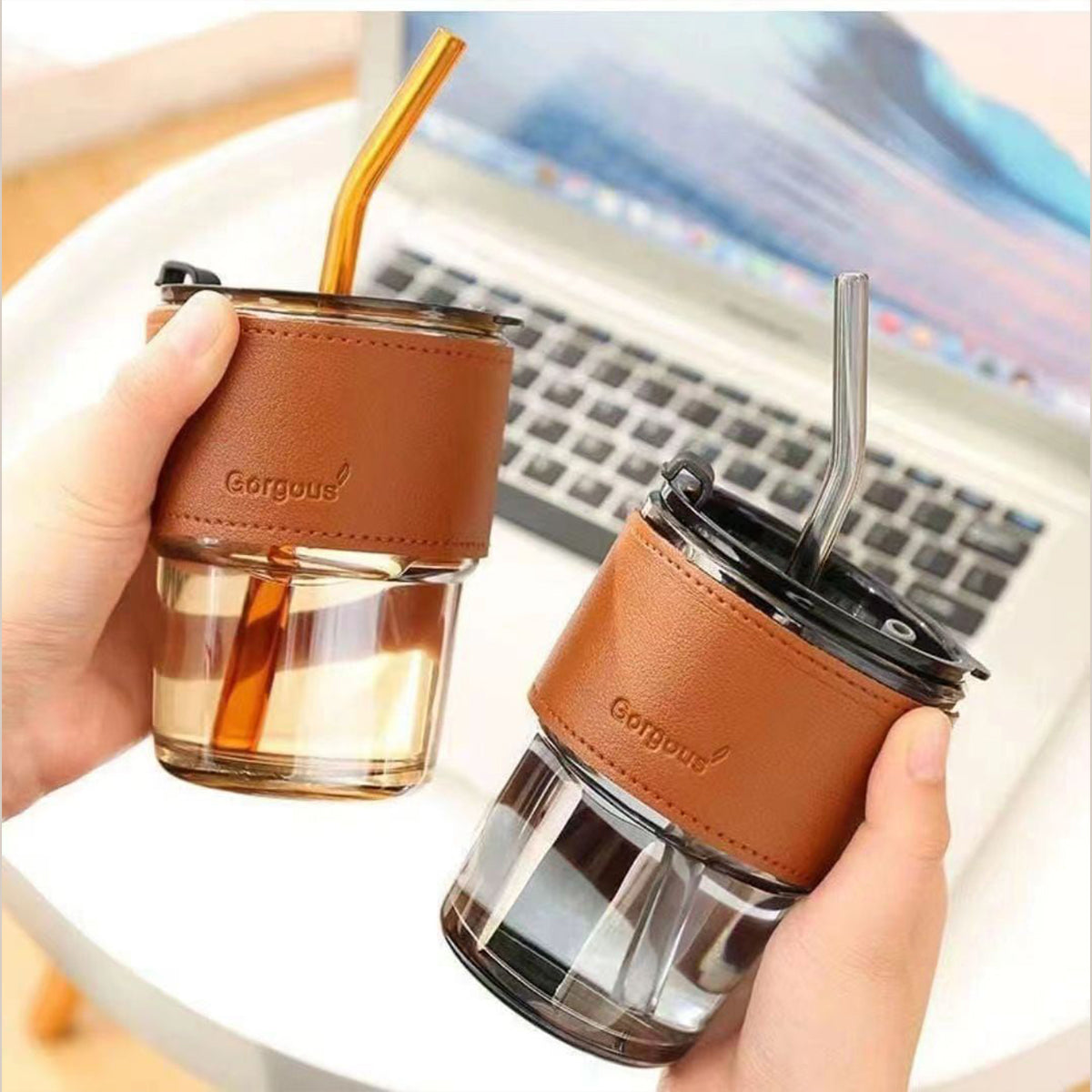 Leather Glass Sipper