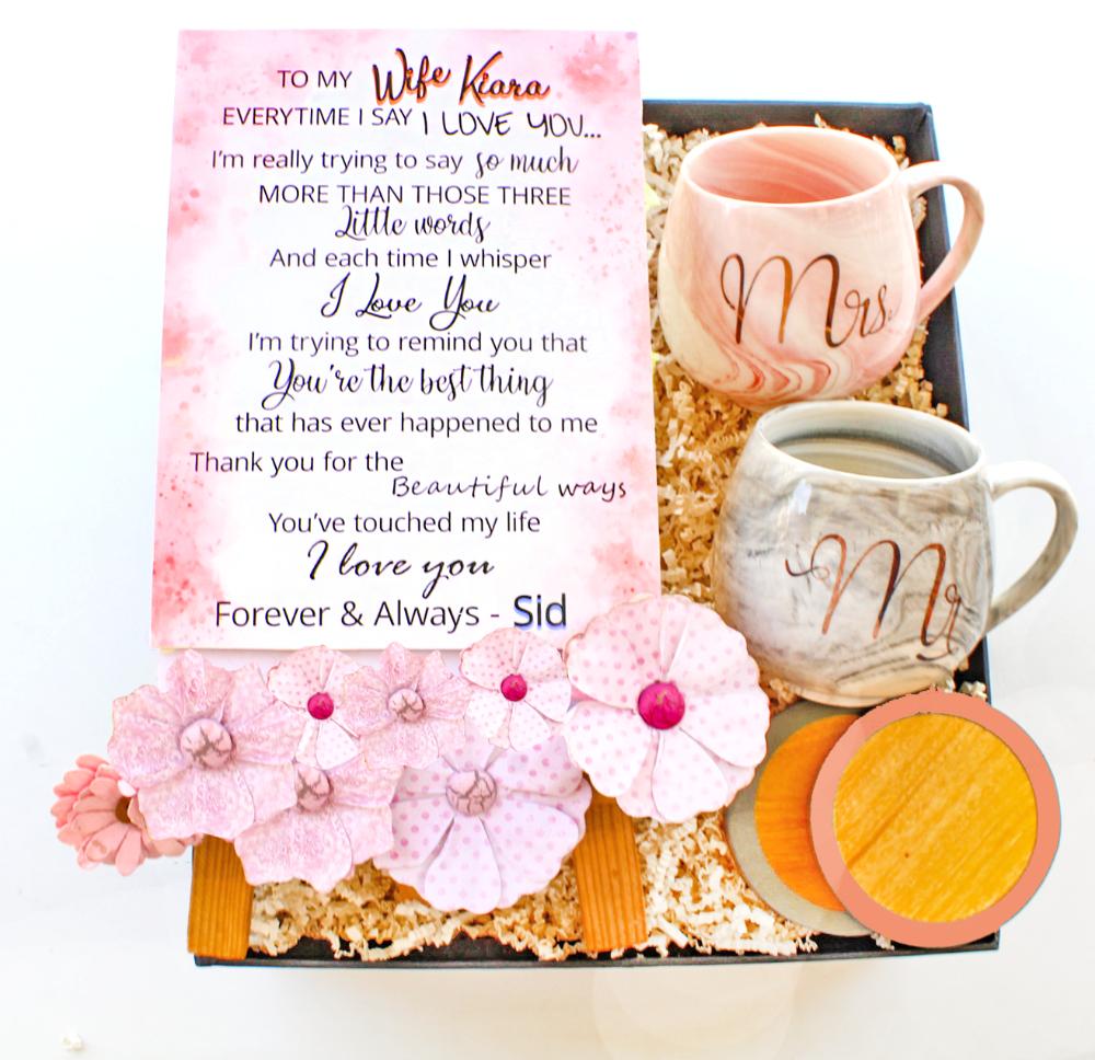 Timeless Bond: Anniversary Gold & Messages - Gift from Husband