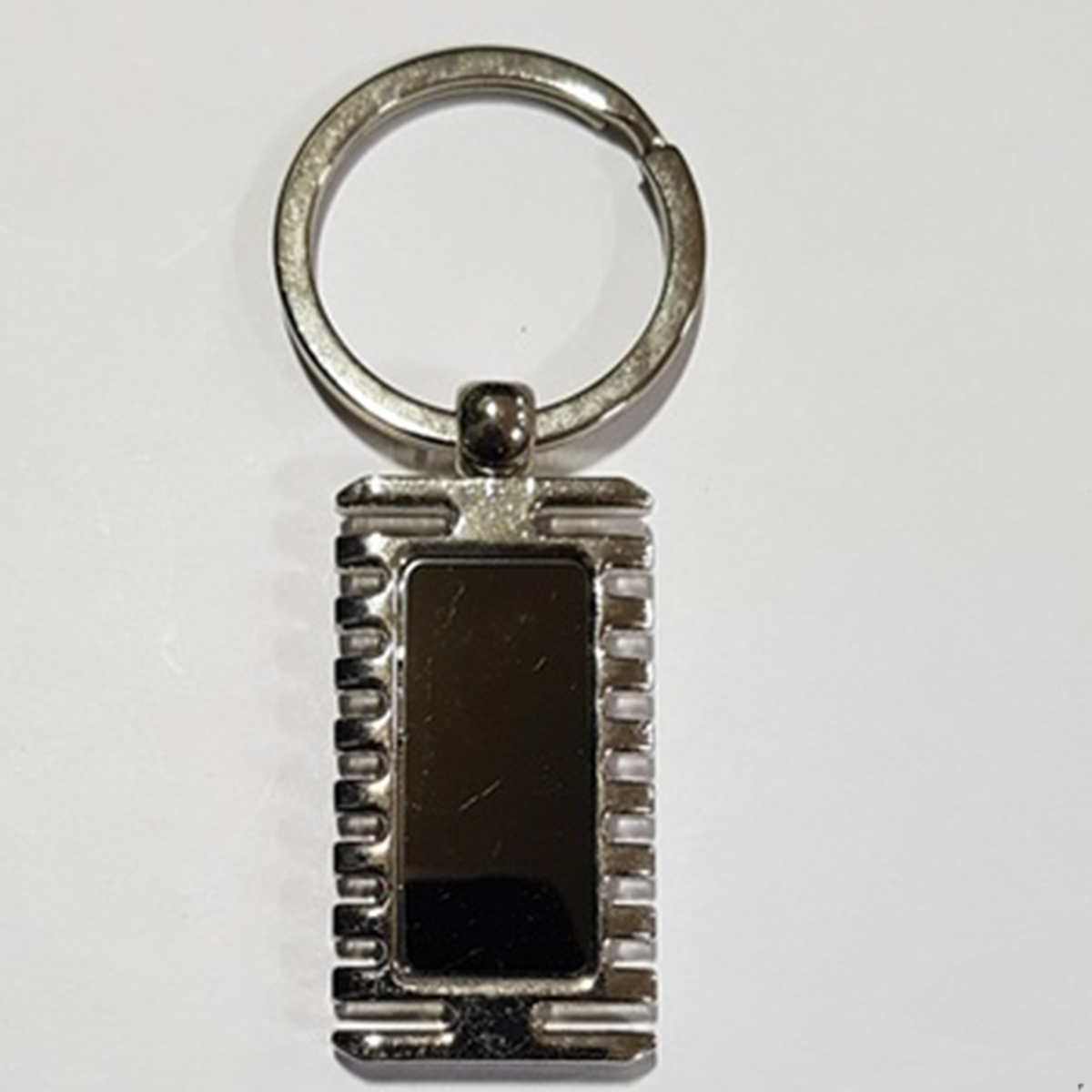 Metal Black Riveted Rectangle