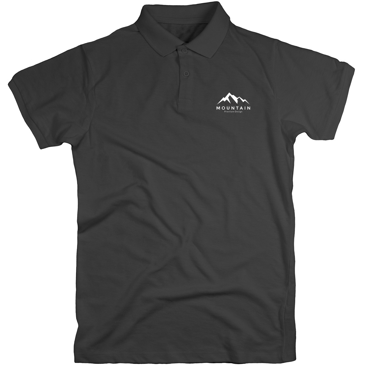 Short Sleeve Polo Neck T Shirt Black - Multiple Brands Available