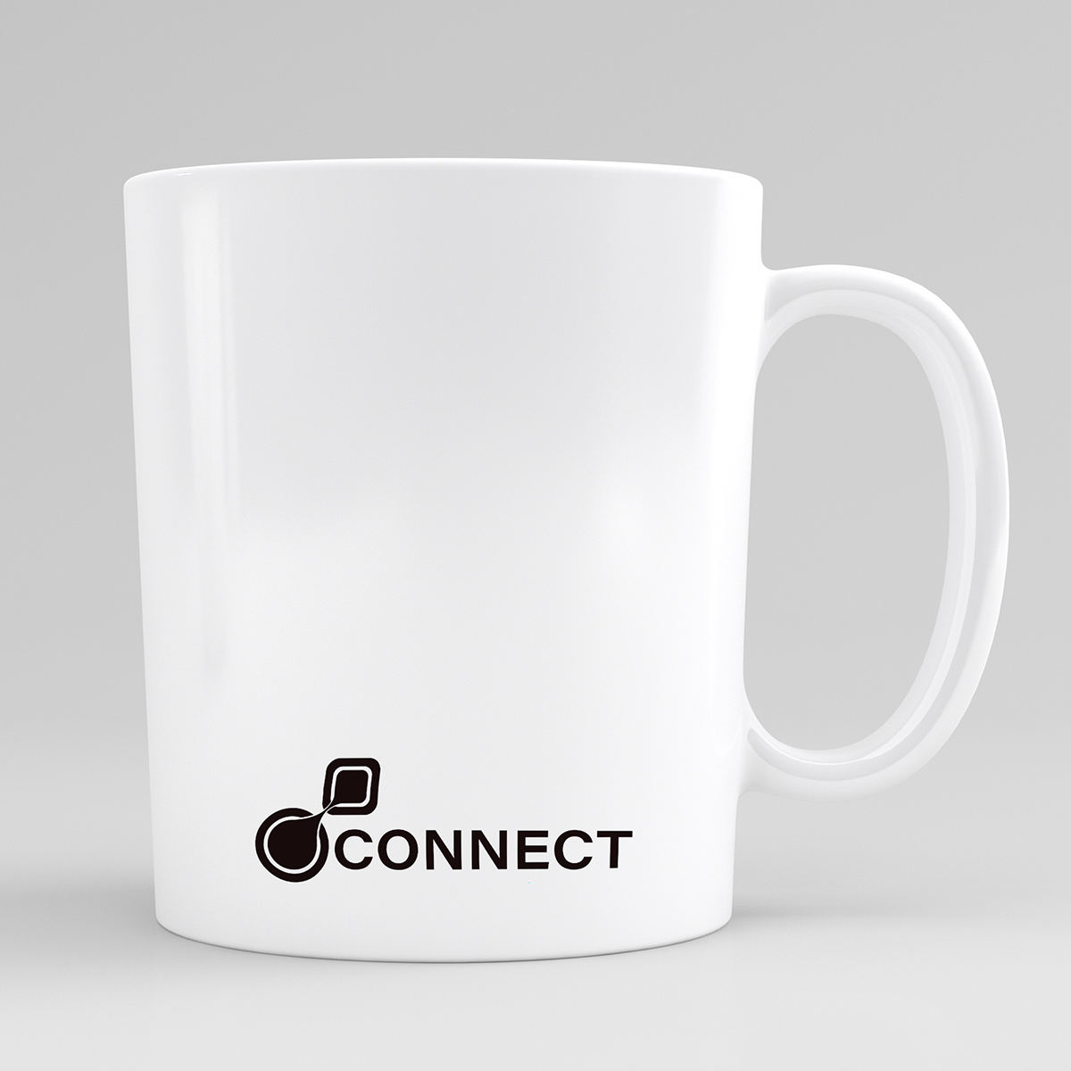 White Printed Logo Mug