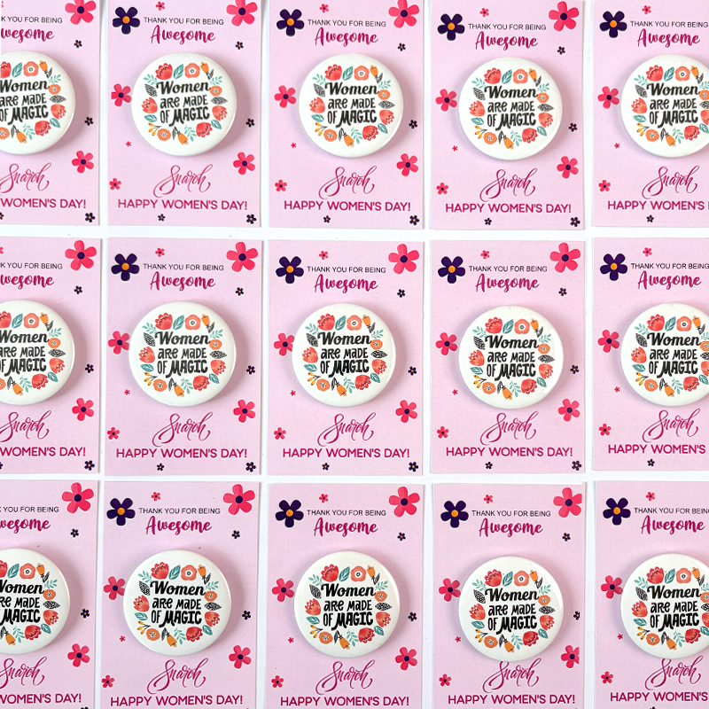 Women's Day Button Badges
