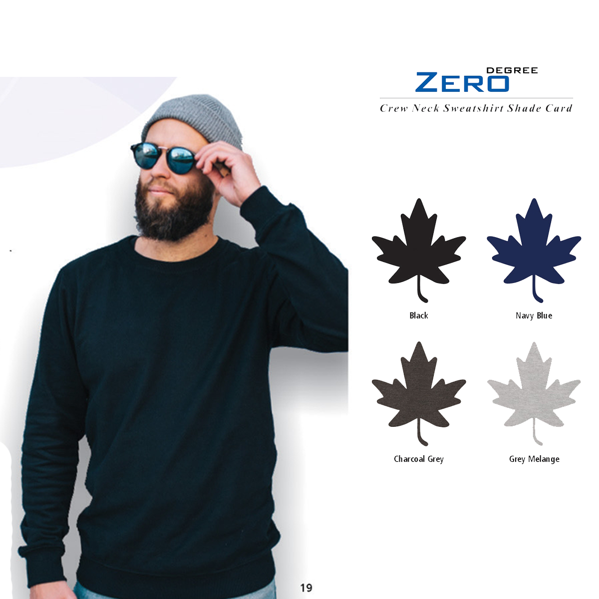 Zero Degree Crew Neck Sweat Shirt