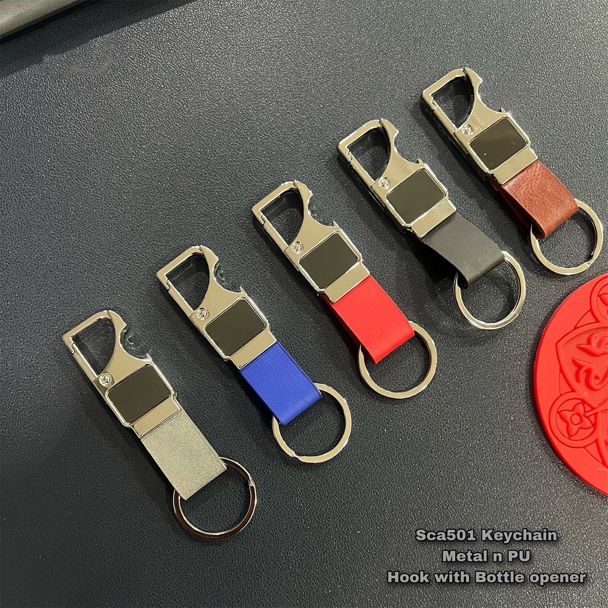 iScape - Metal Hook Leather with Bottle Opener