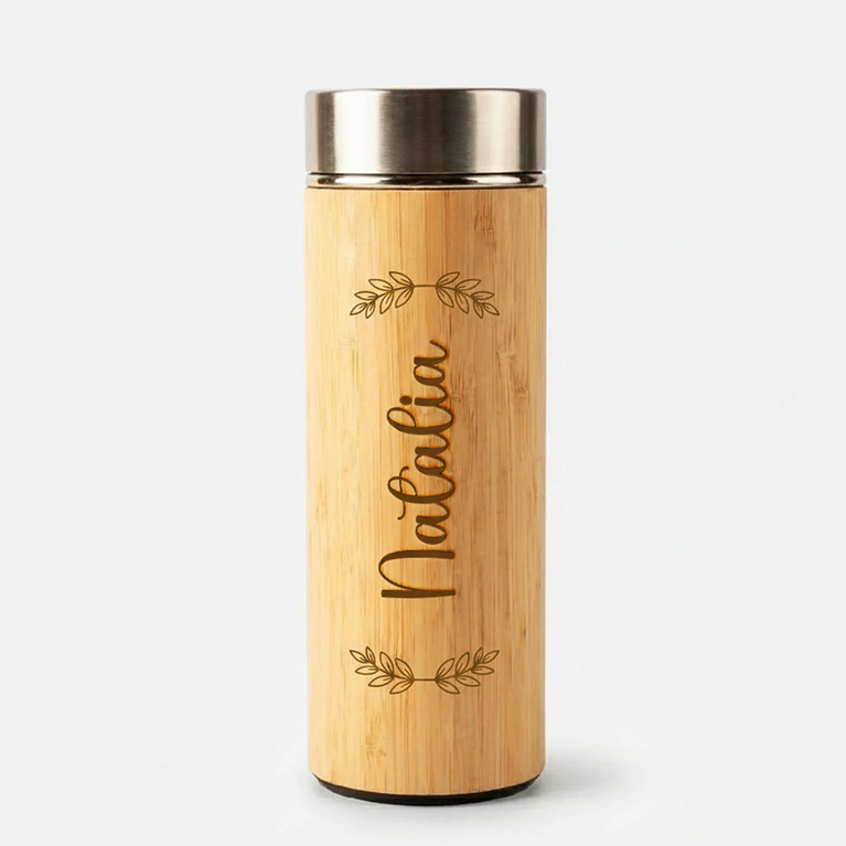 Personalized Bamboo Elegance Bottle