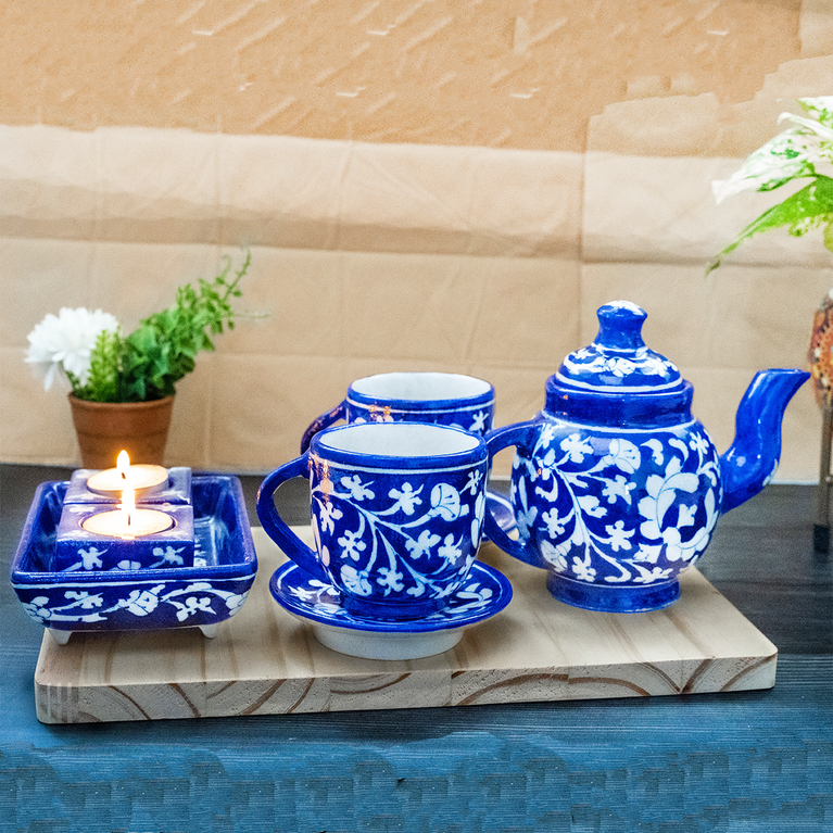 Jaipur Blue Pottery full set