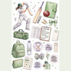 Cricket Girl Stickers
