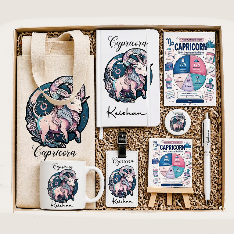 Capricorn Zodiac Gift Box – Personalized Edition