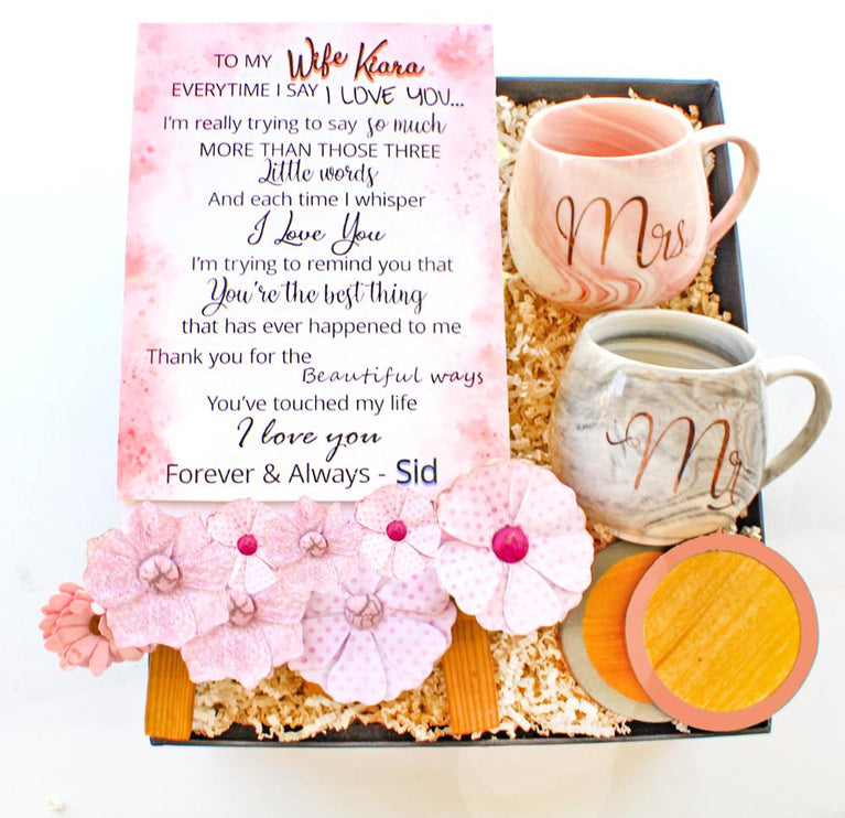 Timeless Bond: Anniversary Gold & Messages - Gift from Husband