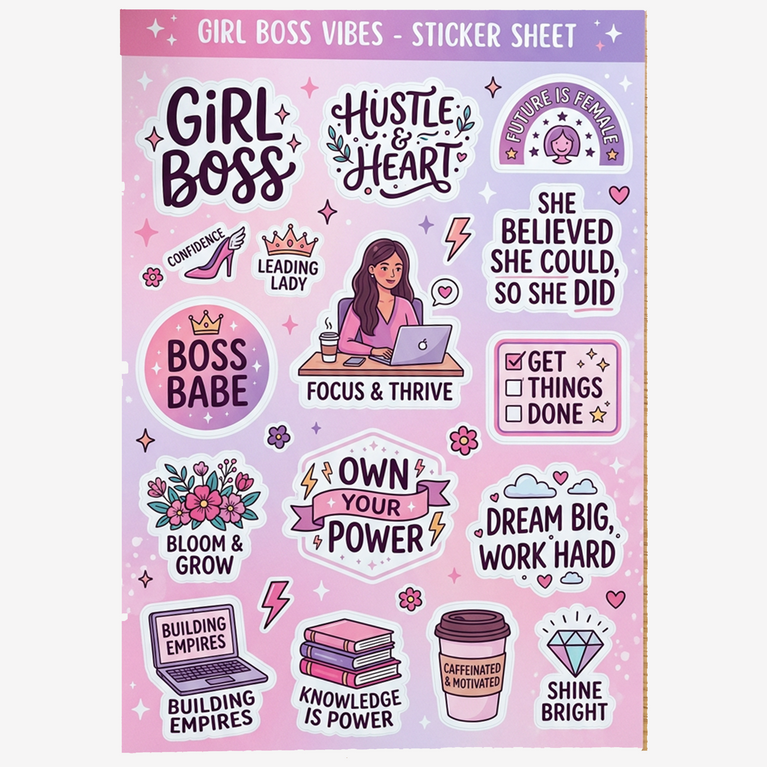 Girl Boss Stickers