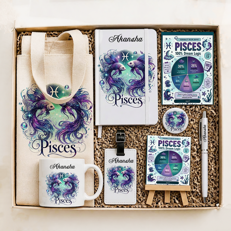 Pisces Zodiac Gift Box – Personalized Edition