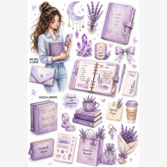 Lavender Girl Boss Stickers