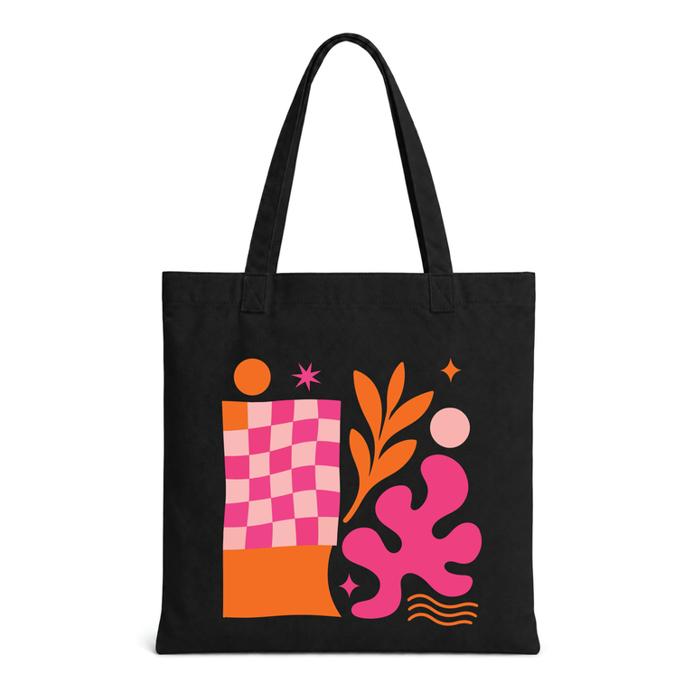 Pop Bloom Abstract Tote Bag 2
