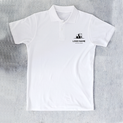 Short Sleeve Polo Neck  Knit T Shirt White  - Multiple Brands Available