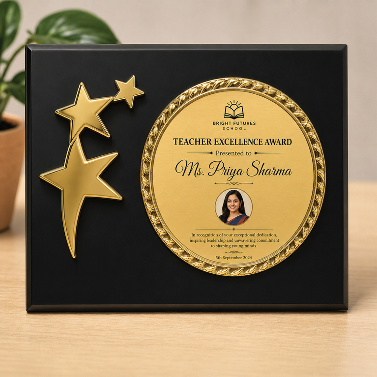 Star Honor Recognition Plaque