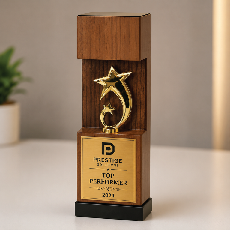 Premium Wooden Star Award