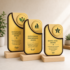 Premium Wooden Recognition Plaque