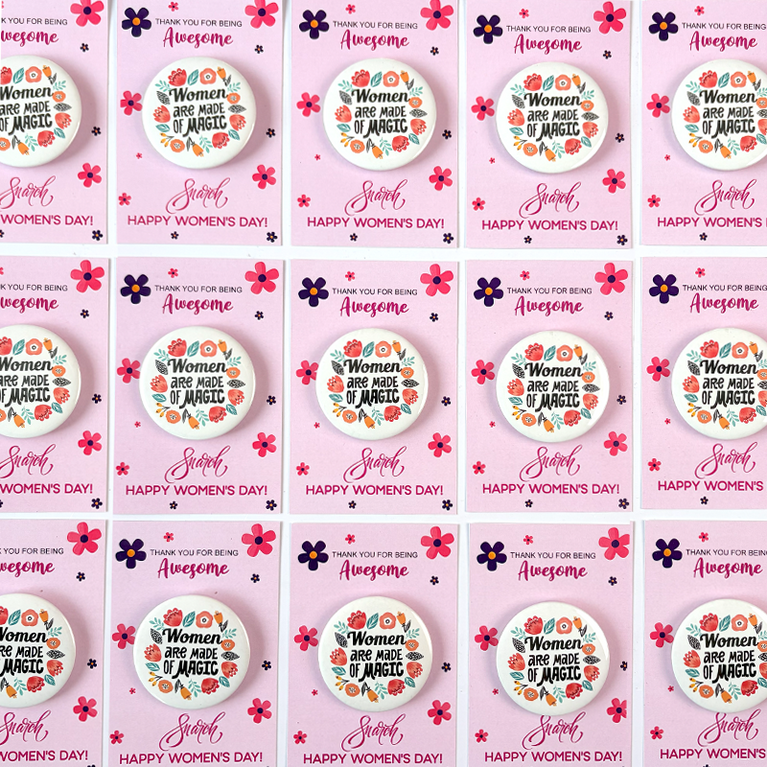 Women's Day Button Badges