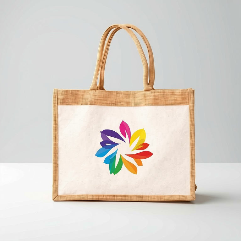 Dual Color Jute Bag