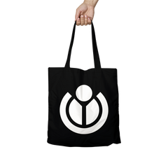 Black Cotton Shopper Bag
