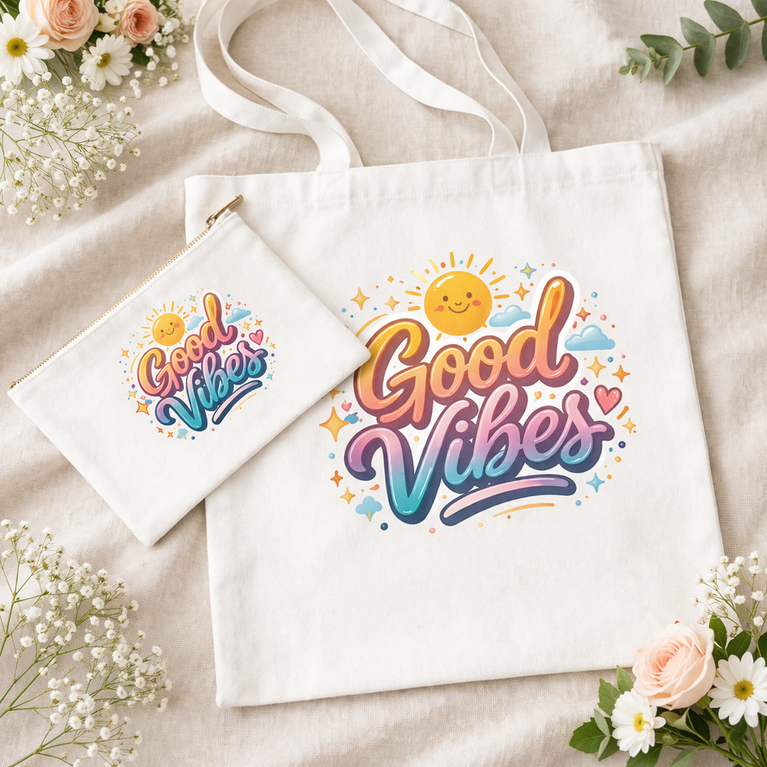 Good Vibes Tote Set